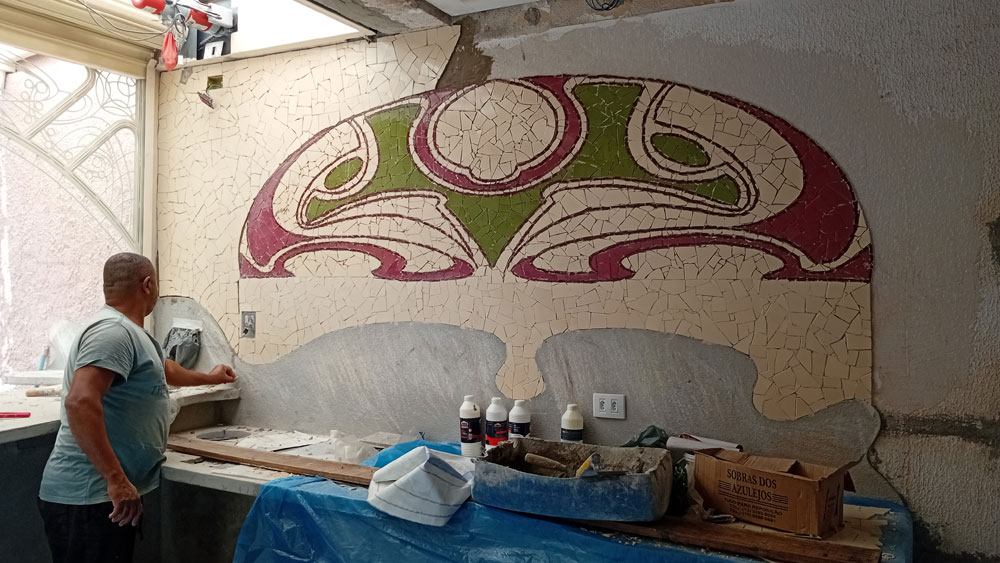 Mosaico da cozinha